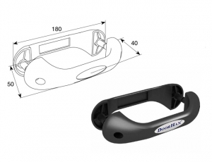 DOORHAN DH25130LG Ручка облегченная с логотипом для подъёмных секционных ворот